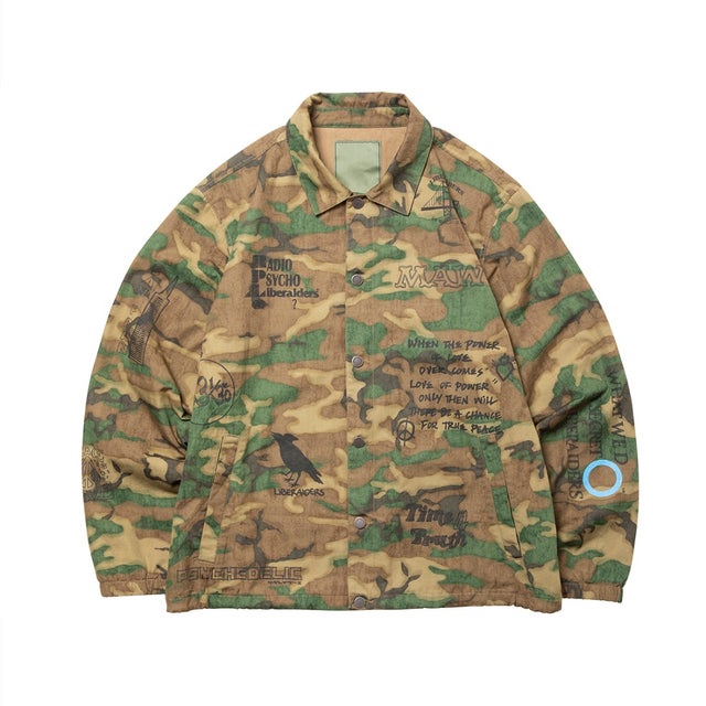 ハンドライティング カモ コーチ ジャケット（HANDWRITING CAMO COACH JACKET） （CAM）