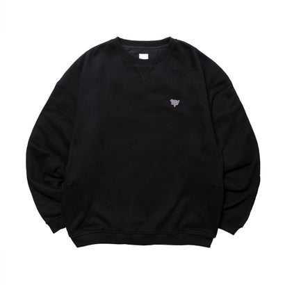 リベレイダース Liberaiders コットン フリース キルテッド クルーネック（COTTON FLEECE QUILTED CREWNECK） （BLACK）｜詳細画像