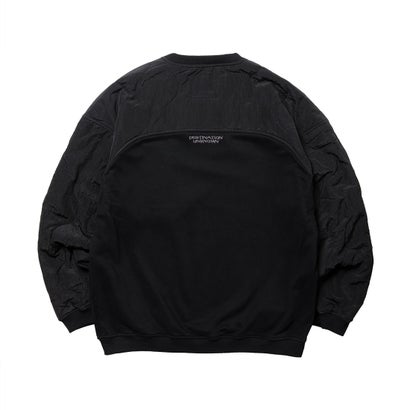 リベレイダース Liberaiders コットン フリース キルテッド クルーネック（COTTON FLEECE QUILTED CREWNECK） （BLACK）｜詳細画像