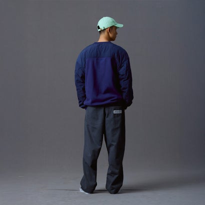 リベレイダース Liberaiders コットン フリース キルテッド クルーネック（COTTON FLEECE QUILTED CREWNECK） （NAVY）｜詳細画像