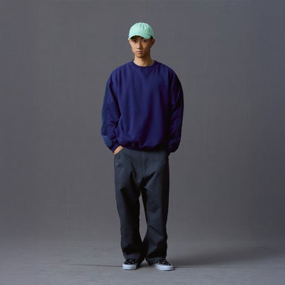 リベレイダース Liberaiders コットン フリース キルテッド クルーネック（COTTON FLEECE QUILTED CREWNECK） （NAVY）｜詳細画像