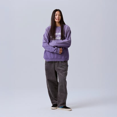コーデュロイ テーパード スラックス（CORDUROY TAPERED SLACKS） （CHACOAL）｜詳細画像