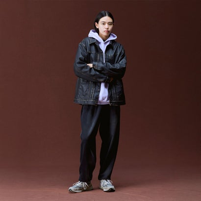 ウォッシュド レザー ジャケット（WASHED LEATHER JACKET） （BLACK）｜詳細画像