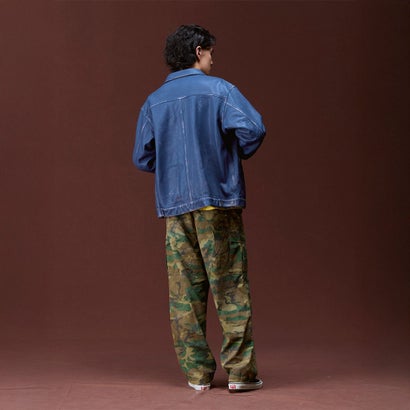 ウォッシュド レザー ジャケット（WASHED LEATHER JACKET） （BLUE）｜詳細画像