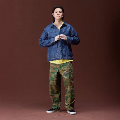 ウォッシュド レザー ジャケット（WASHED LEATHER JACKET） （BLUE）｜詳細画像
