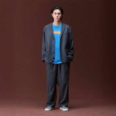 ルーズフィット 3ボタン ジャケット（LOOSE FIT 3-BUTTON JACKET） （STRIPE）｜詳細画像
