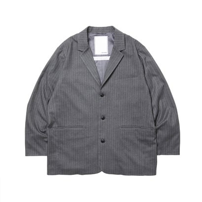 ルーズフィット 3ボタン ジャケット（LOOSE FIT 3-BUTTON JACKET） （STRIPE）｜詳細画像