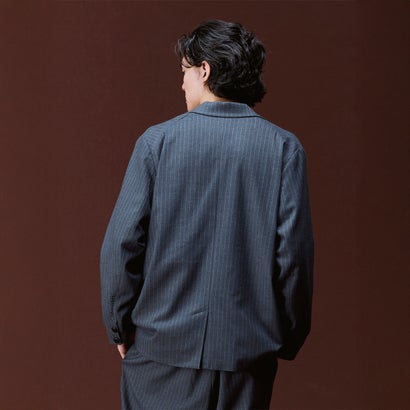 ルーズフィット 3ボタン ジャケット（LOOSE FIT 3-BUTTON JACKET） （STRIPE）｜詳細画像