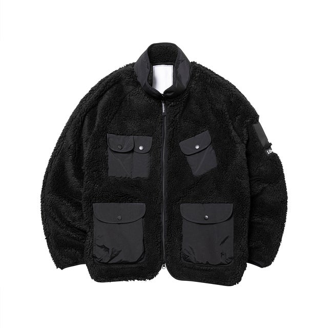 ユーティリティ パイル フリース ジップ ジャケット（UTILITY PILE FLEECE ZIP JACKET） （BLACK）
