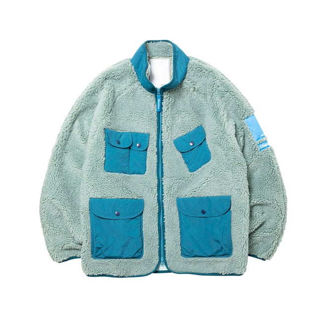 ユーティリティ パイル フリース ジップ ジャケット（UTILITY PILE FLEECE ZIP JACKET） （BLUE）