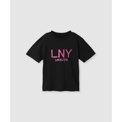 グリッターロゴプリントTシャツ （ブラック）｜詳細画像
