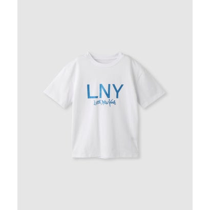 グリッターロゴプリントTシャツ （ホワイト）｜詳細画像
