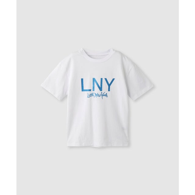 グリッターロゴプリントTシャツ （ホワイト）