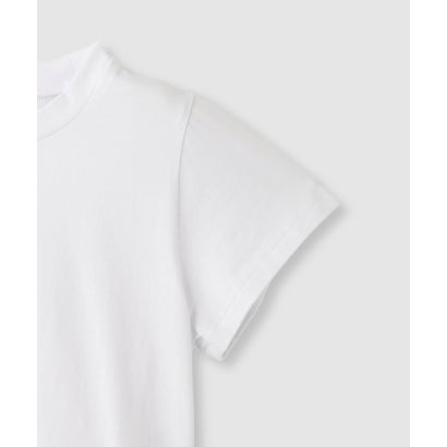 フロントロゴ クロップドTシャツ （ホワイト）｜詳細画像