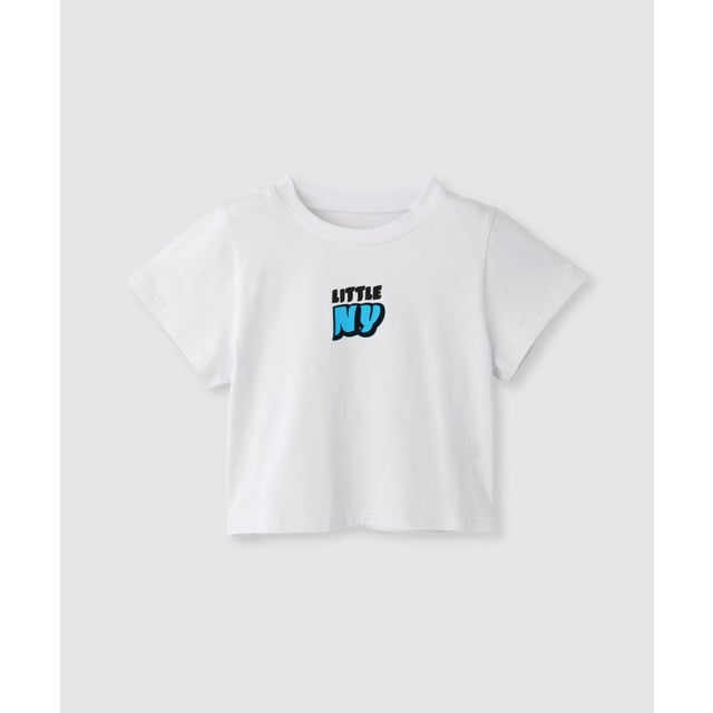 フロントロゴ クロップドTシャツ （ホワイト）