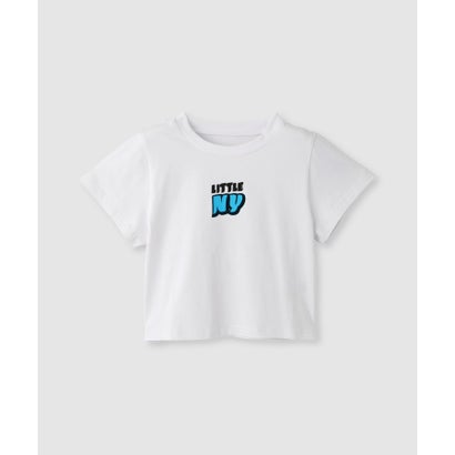 フロントロゴ クロップドTシャツ （ブラック）｜詳細画像