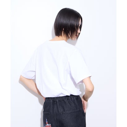 リトルニューヨーク Little New York グリッターロゴプリントTシャツ （ホワイト）｜詳細画像