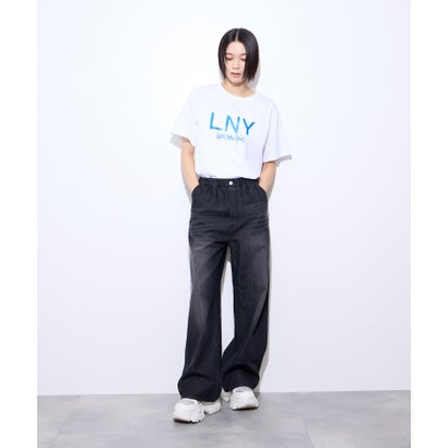 リトルニューヨーク Little New York グリッターロゴプリントTシャツ （ホワイト）｜詳細画像
