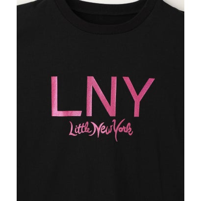 リトルニューヨーク Little New York グリッターロゴプリントTシャツ （ブラック）｜詳細画像