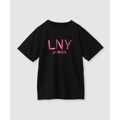 リトルニューヨーク Little New York グリッターロゴプリントTシャツ （ブラック）｜詳細画像