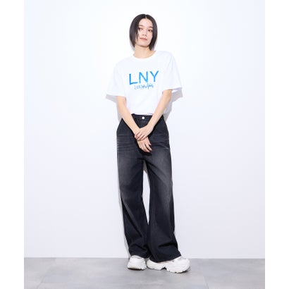 リトルニューヨーク Little New York グリッターロゴプリントTシャツ （ブラック）｜詳細画像
