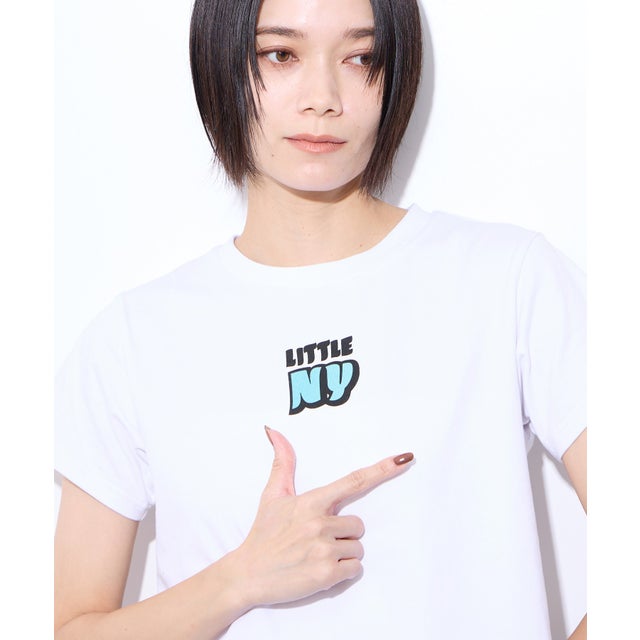 フロントロゴ クロップドTシャツ （ホワイト）