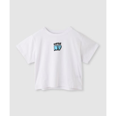 リトルニューヨーク Little New York フロントロゴ クロップドTシャツ （ブラック）｜詳細画像