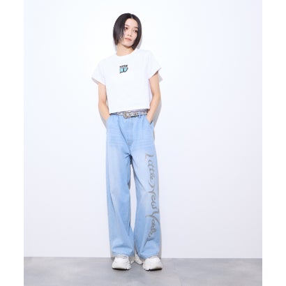 リトルニューヨーク Little New York フロントロゴ クロップドTシャツ （ブラック）｜詳細画像