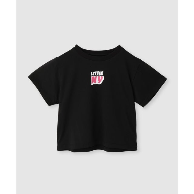 フロントロゴ クロップドTシャツ （ブラック）