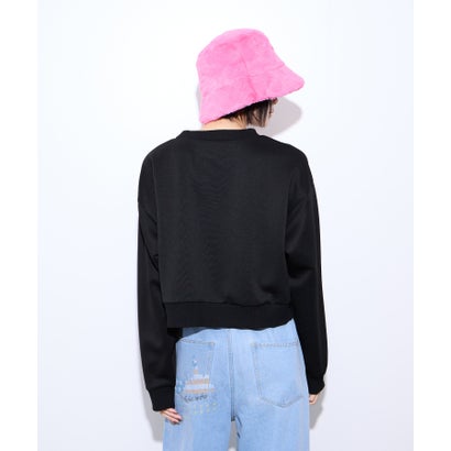 リトルニューヨーク Little New York ショート丈ロゴトレーナー （ブラック）｜詳細画像