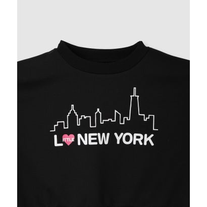 リトルニューヨーク Little New York ショート丈ロゴトレーナー （キミドリ）｜詳細画像