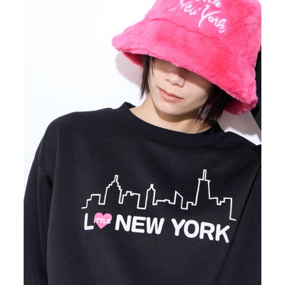 リトルニューヨーク Little New York ショート丈ロゴトレーナー （キミドリ）｜詳細画像