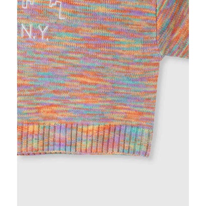 リトルニューヨーク Little New York ニュアンスカラー刺しゅうニットパーカー （ピンク）｜詳細画像