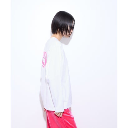 リトルニューヨーク Little New York ハートロゴ バックプリント長袖Tシャツ （ホワイト）｜詳細画像
