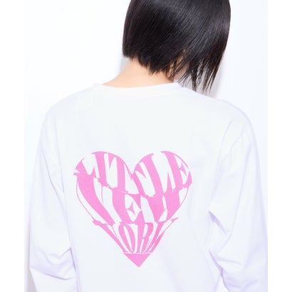 リトルニューヨーク Little New York ハートロゴ バックプリント長袖Tシャツ （ブラック）｜詳細画像