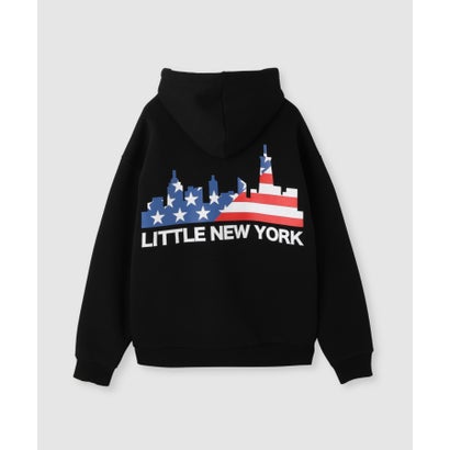 リトルニューヨーク Little New York もこもこボアジップパーカー （グレー）｜詳細画像