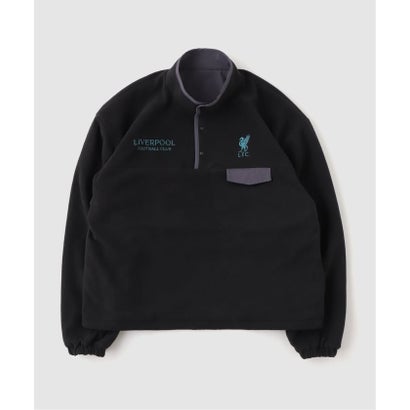 【Liverpool FC / リバプールFC】 Reversible snap fleece（レッド）｜詳細画像