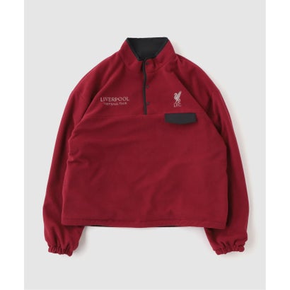 【Liverpool FC / リバプールFC】 Reversible snap fleece（レッド）｜詳細画像