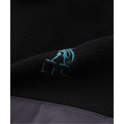 【Liverpool FC / リバプールFC】 Reversible snap fleece（ブラック）｜詳細画像