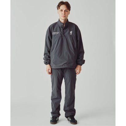 【Liverpool FC / リバプールFC】 Reversible snap fleece（ブラック）｜詳細画像