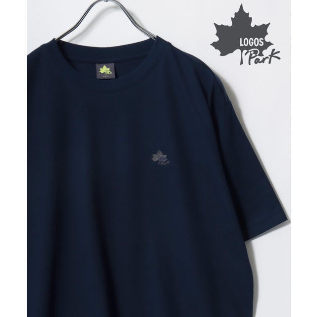 【LOGOS/ロゴス】ワンポイント刺繍 半袖 Tシャツ レディース メンズ トップス カットソー アウトドアブランド