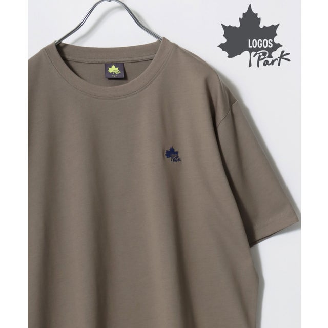 【LOGOS/ロゴス】ワンポイント刺繍 半袖 Tシャツ レディース メンズ トップス カットソー アウトドアブランド