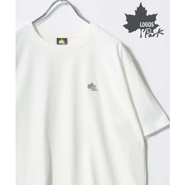 【LOGOS/ロゴス】ワンポイント刺繍 半袖 Tシャツ レディース メンズ トップス カットソー アウトドアブランド