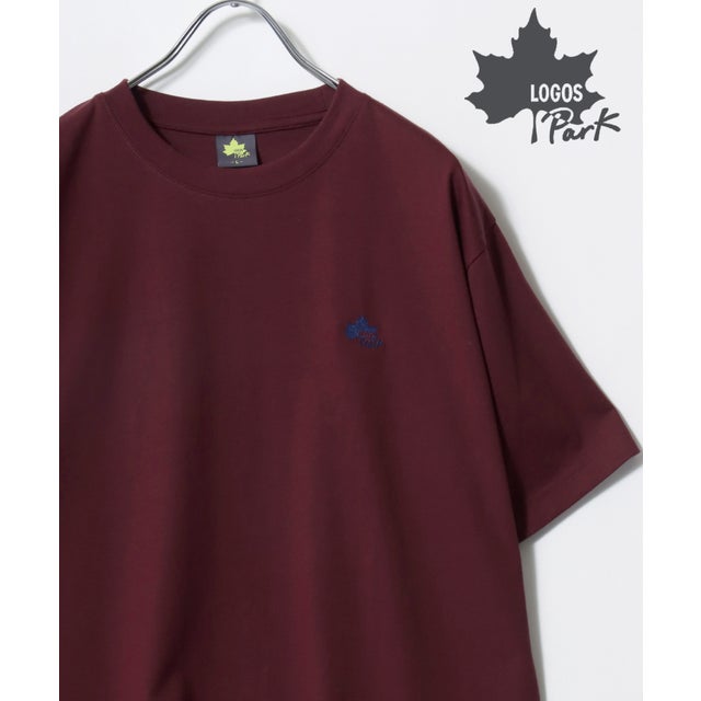 【LOGOS/ロゴス】ワンポイント刺繍 半袖 Tシャツ レディース メンズ トップス カットソー アウトドアブランド