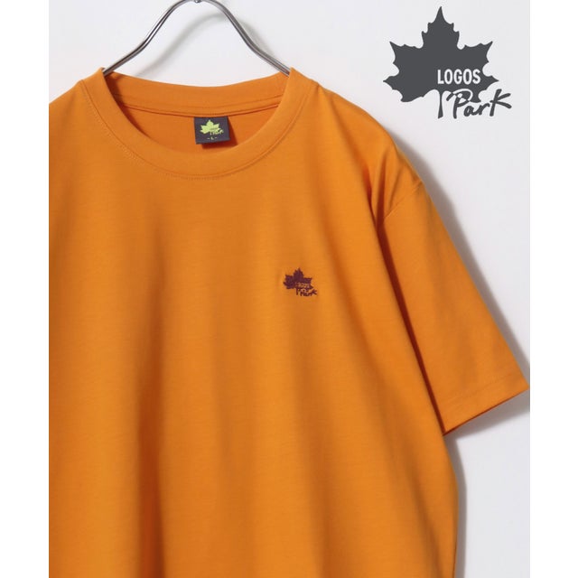 【LOGOS/ロゴス】ワンポイント刺繍 半袖 Tシャツ レディース メンズ トップス カットソー アウトドアブランド