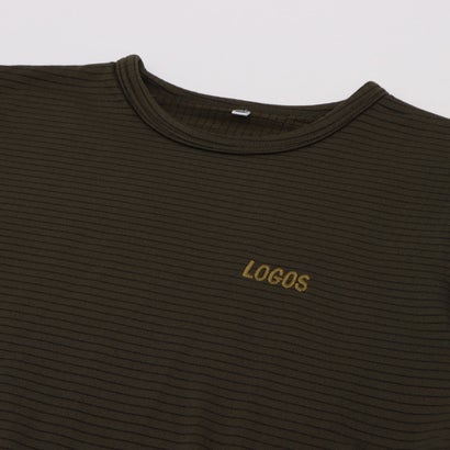 ロゴス LOGOS 長袖トップス ロンT インナー クルーネック 保温 軽量 メンズ 肌面ブロックフリース （040）｜詳細画像