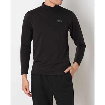 ロゴス LOGOS 長袖トップス ロンT ハイネック インナー モックネック 保温 軽量 メンズ 肌面ブロックフリース （049）｜詳細画像