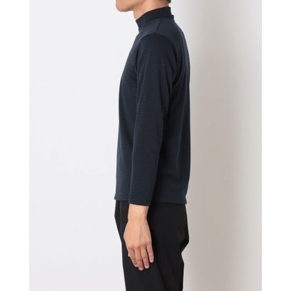 ロゴス LOGOS 長袖トップス ロンT ハイネック インナー モックネック 保温 軽量 メンズ 肌面ブロックフリース （065）｜詳細画像