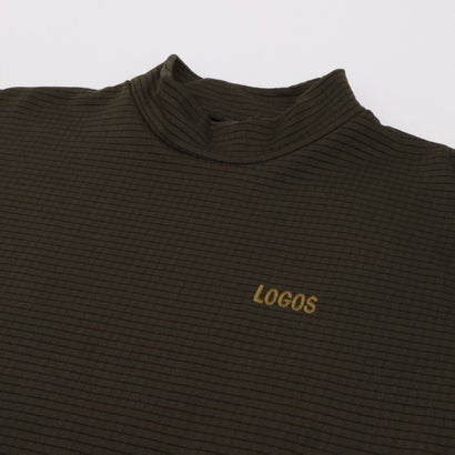 ロゴス LOGOS 長袖トップス ロンT ハイネック インナー モックネック 保温 軽量 メンズ 肌面ブロックフリース （040）｜詳細画像