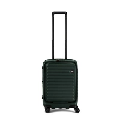 正規品10年保証 スーツケース 機内持ち込み フロントオープン Sサイズ キャリーケース 軽量 軽い 拡張 おしゃれ TSAロック 37L-42L拡張可能 Cubo Small SRefresh （ブラック）｜詳細画像